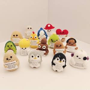 Pomme de terre émotionnelle en crochet, faite main, moderne et abstraite, motif animal de dessin animé, pour l'anniversaire et la décoration intérieure - Product Image 3