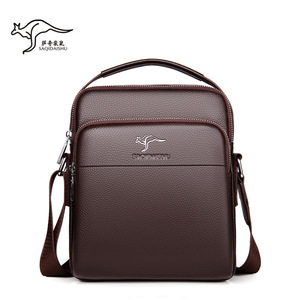 <span class=keywords><strong>Sachi</strong></span> Kangaroo - Nueva Mochila Cruzada de Cuero de Primera Calidad Estilo Coreano, Moderna y Ligera, Bolso de Mano para Negocios - Product Image 2
