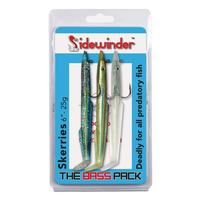 Sidewinder Skerries Eels Live Bait pour la pêche à l'achigan dans un lac en acier inoxydable sans hameçons