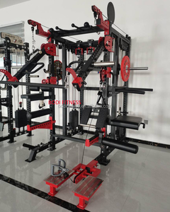 Station multifonctionnelle de musculation avec câble <span class=keywords><strong>croisé</strong></span>, cage de puissance, rack à squats, équipement de musculation pour la poitrine, machine de musculation Smith - Product Image 5
