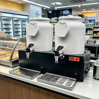 Distributeur de boissons professionnel FLEY à double tête, chauffe-lait électrique en céramique pour service de buffet