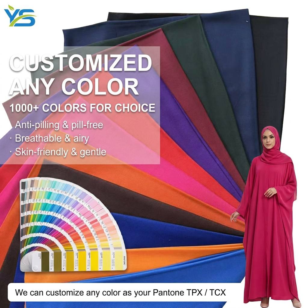 100%Rayon Viscose Fabric 30s And 120GSM Muslin Fabric Rayon & Viscose & Modal Fabric For Woman Dress