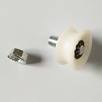 Rouleau de suspension de porte d'ascenseur industriel Ferma* D33*15*M10 33*15mm Filetage M10 Matériau PA Pièces de rechange pour poulie de porte de palier/cabine