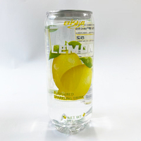 NOUVELLE ARRIVÉE Elisha Eau gazeuse aromatisée au citron, faible en sucre, faible en calories, bouteille de 350 ml et boîte, échantillon gratuit offert
