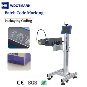 Marcador de Grabado Láser de CO2 Wdotmark Económico para Codificación por Lotes, Impresión de Códigos QR en Cajas de Regalo de Madera, Plástico PP y Cartón - Product Image 1