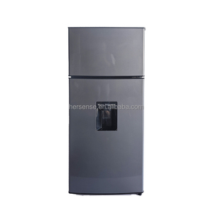 Refrigerador Plateado de 280L, 220V 50HZ, Doble Puerta con Dispensador de Agua, Sin Escarcha, Congelador de Bajo Consumo para Uso Doméstico, Hotelero y Comercial - Product Image 1