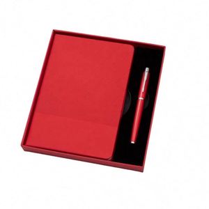 Wholesale Promotional Business Luxury Stationery Notebook Gift Set Customised Logo Softcover Leather A5 <b>Journal</b> Pen Notepad Set - Product Image 4