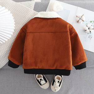 <span class=keywords><strong>Manteau</strong></span> pour enfants hiver extérieur garçon doublé polaire dessin animé ours veste mode bébé chaud coton vêtements de plein air - Product Image 5