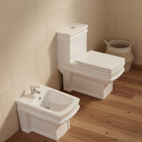 Ensemble de sanitaires élégants GUCI, toilettes en céramique classiques et aristocratiques, bidets