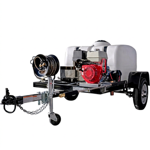 Hidrolavadora a Gasolina de 4200 PSI Montada en Remolque, 4.0 GPM, Arranque Eléctrico, Agua Fría, 150-Ga - Product Image 1