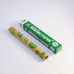 Eco Compostable Unbleached Silicone Coated Custom Food Wrapping Non Stick <strong>Baking</strong> <strong>Paper</strong> 50M Non Toxic Parchment <strong>Paper</strong> Sheets - Product Image 1