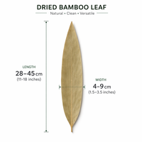 Feuilles de bambou séchées de qualité alimentaire, enveloppe naturelle pour les raviolis de riz, emballage pour le festival du bateau-dragon