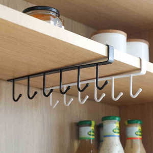 Crochets pour tasses <span class=keywords><strong>de</strong></span> vin en acier inoxydable, 1 pièce, <span class=keywords><strong>de</strong></span> cuisine, étagère à suspendre, porte-verre - Product Image 1