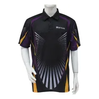 Wholesale Oversize Bowling Shirt Polo Collar Custom Bowling Shirt Sublimation print Short Sleeve Bowling Shirt