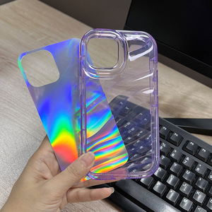 เคสโทรศัพท์มือถือใหม่ลายคลื่นการ์ดเลเซอร์สีสันสดใสสำหรับ iPhone 17 16 15 Pro Air 12 11 XS MAX XR อุปกรณ์เสริมฝาครอบ - Product Image 5