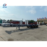 Semi-remorque squelette Aotong pour le transport de conteneurs maritimes 20 pieds et 40 pieds