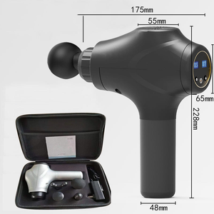 Pistola de masaje corporal para hombre grande, eléctrica y profesional, con pantalla Lcd, función de vibración, relajante muscular para el cuerpo - Product Image 1