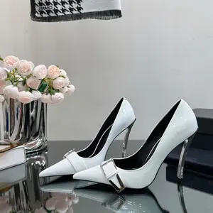 Summer Suede Banquet Pointy Toe Pumps High Heel Ladies Party Cover Heel Pumps Women's Shoes Dress Woman Shoes