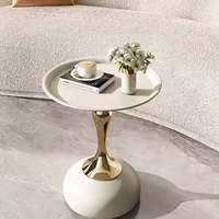 Tables basses mobiles, petites, rétro, en métal, simples, rondes, nordiques, portables, de luxe, modernes, pour le salon, table de chevet, chambre à coucher