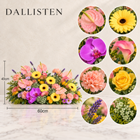 Dallisten Fleurs de mariage au toucher réel, arrangement floral au sol pour la cérémonie, l'allée, la décoration d'événements et de lieux, vente en gros