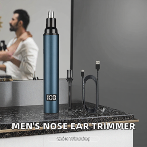 Tondeuse électrique USB pour nez, oreilles et sourcils pour hommes, outil de nettoyage, faible bruit, mini rasoir portable - Product Image 2
