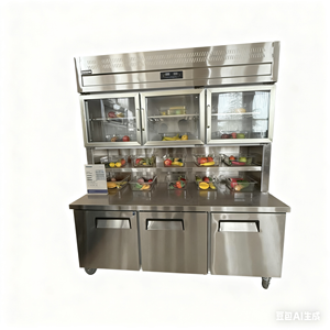 Réfrigérateur commercial Cuisine <span class=keywords><strong>Restaurant</strong></span> Congélateur vertical Aliments réfrigérés congelés Congélateur à quatre/<span class=keywords><strong>six</strong></span> portes en acier inoxydable - Product Image 3