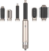 Sèche-cheveux brosse à air chaud en céramique 6 en 1 avec têtes interchangeables, outil de coiffage automatique pour boucler à gauche et à droite, lisser, 1000W