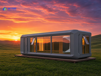 Maison Capsule Spatiale avec Conception Multifonctionnelle et Économe en Énergie pour Hôtels de Vacances et Camping Glamping