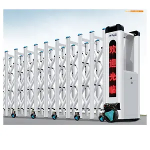 Xách tay tự động Hợp kim nhôm lối vào tự động gấp trượt cửa giá rẻ Ngoài Trời Có thể thu vào trang trí gấp cửa - Product Image 2