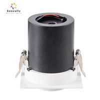 Blanc/noir encastré réglable LED Downlight 12W étirement spot éclairage simple/double tête