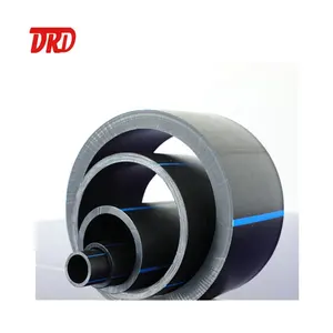 PE 100 HDPE Irrigation Pipe SDR17 DN450 Plastic Water Agriculture Gas Drainage 6m Socket Socket Fusion Cut Moulded Available