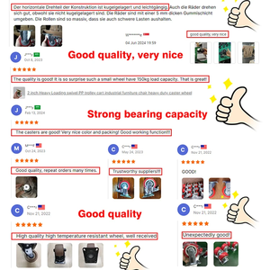 <span class=keywords><strong>Roulettes</strong></span> pivotantes à profil bas, robustes, pour usage industriel, 2,5 pouces, 3 pouces, à centre de gravité bas, pour établi - Product Image 5