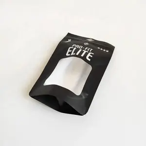 Pakket Water Proof Stand-Up Matte Zip Pu Rits Plastic Verpakking Kleding Sok Tassen