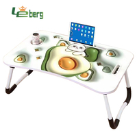 Table de lit multifonctionnelle réglable Table d'ordinateur portable pliante avec tiroir pour écrire de la peinture avec design 3D