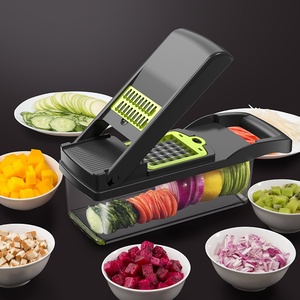 Vendita calda multifunzione in acciaio inox Cutter PP grattugia frutta verdura Dicer PE contenitore per uso domestico <span class=keywords><strong>cucina</strong></span> tritare - Product Image 6