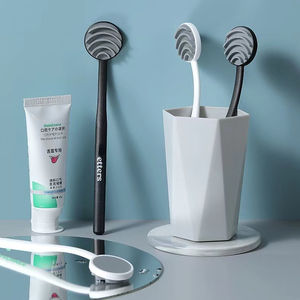 Adult Soft Silicone Anti-Slip Eco-Friendly High-end Tongue Cleaner Brush Easy-to-Use Fresh Breath Tongue Scraper - Product Image 2