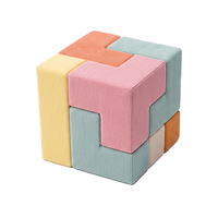 Cord-Würfel Weiches Modulares Kindersofa Verbindbare Schaumstoff-Sitzkissen Wohnmöbel für Kleinkinder zum Lesen, Klettern und Sensorischen Spielen
