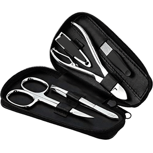 Factory Direct Stainless Steel 6-in-1 Manicure Set 9 Pcs Professional <b>Pedicure</b> <b>Tools</b> Nail Clipper Set with Color Box beauty - Product Image 1