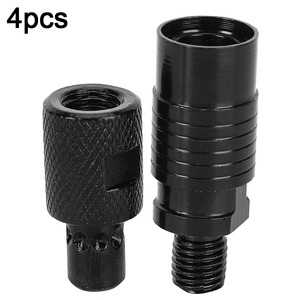 4 Conectores Metálicos de Liberación Rápida para Soporte de Cañas de Pescar, Adaptadores para Alarmas de Picada, Negros, Novedad - Product Image 6