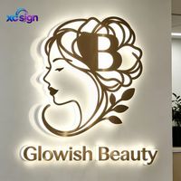 Enseigne lumineuse LED 3D personnalisée en acrylique avec rétroéclairage, compatible HomeKit, transformateur et télécommande, pour bars, bureaux, magasins et maisons