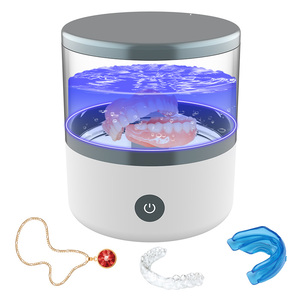 Nettoyeur ultrasonique électrique domestique GOLDROSA US4 UV pour appareils dentaires, gouttières et aligneurs, fréquence 45 kHz, minuterie numérique, capacité 180 ml - Product Image 1