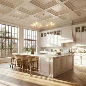 ตู้ครัวสั่งทำ: ตู้ครัวแบบรวมพร้อมอ่างล้างจาน, ท็อปเคาน์เตอร์ควอตซ์, ตู้ครัวบ้านแบบสั่งทำ - Product Image 2