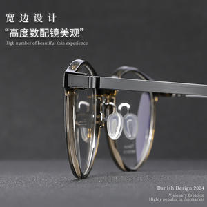 إطار نظارات ليندي كلاسيكي خفيف للغاية عالي قصر النظر للرجال شكل وجه ماسي كلاسيكي للبيع بالجملة - Product Image 4