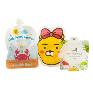 OEM PE in plastica stampata su misura sacchetti di spremitura per alimenti per bambini sacchetti per beccuccio per purea biologica in casa liquido per bambini cibo per bambini - Product Image 6