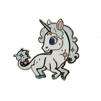 Fabricant professionnel de badges en émail, badges licorne mignons, badges personnalisés en émail dur, badges en métal pour vêtements et sacs