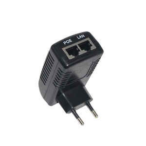 Inyector PoE Activo de 48V con Enchufe Europeo, Adaptador de Alimentación por Ethernet IEEE 802.3af/at para Cámara IP, Punto de Acceso Inalámbrico, Teléfono VoIP - Product Image 1