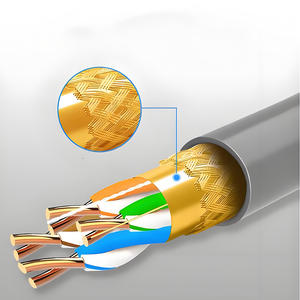 Cable de Red SFTP (Cobre Desnudo) de 0.45mm/0.50mm/0.52mm, Calibre 5e, Par Trenzado Ethernet, Cubierta de PVC para Interiores, 305m (1000 pies) para Gabinete - Product Image 6