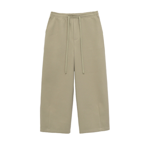 Streetwear Wholesale Autumn Fleece Mid Waist Vintage <b>Concealed</b> Zip Pocket Straight Leg Blank Sweat Pants OEM Service for Men - Product Image 1