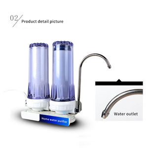पूरे घर आसान स्थापना घर उपयोग पीपी यूडीएफ फिल्टर खरीदने 2 चरणों डेस्कटॉप पानी फिल्टर शोधक संयुक्त राज्य अमेरिका - Product Image 5