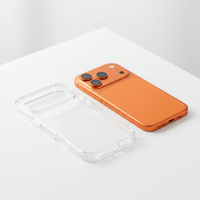 Coque transparente pour smartphone en PC de qualité supérieure, antichoc, transparente, pour iPhone 12 13 14 15 16 17 Pro Max